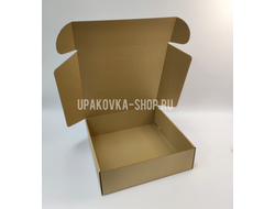 Коробка с откидной крышкой 300*300*90 мм БУРЫЙ