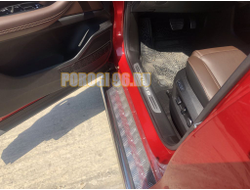 Пороги с накладным листом d53 для Chery Tiggo 8 Pro 2021-