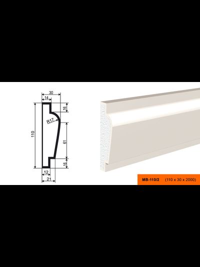 Фасадный молдинг из пенополистирола с покрытием LEPNINAPLAST (Лепнинапласт) МВ-110/2