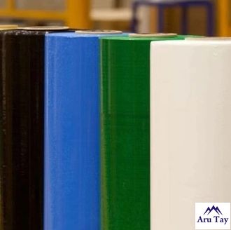 Чёрная, красная, белая, синяя, зеленая  стрейч пленки для ручного использования (ручник)