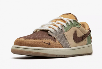 Nike Air Jordan 1 Low x Zion Williamson Voodoo (Экозамша) новые