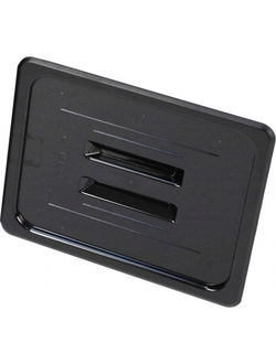 Крышка с ручкой, 1/3, поликарбонат, чёрная