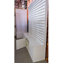 (ЭИАС1000) Стенд со слотпанелью, с тумбой (в ассортименте)