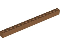 Brick 1 x 16, Medium Nougat (2465 / 6411590)