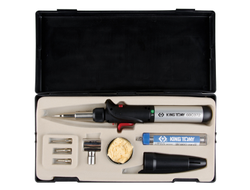 Горелка газовая, паяльник, с комплектом сменных насадок KING TONY 6BC3007