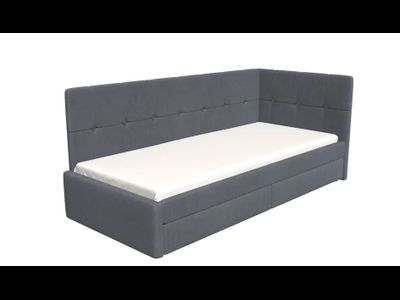Кровать-тахта Агата Серая (Бонмебель)