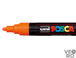 Акриловый Маркер Uni POSCA PC-5M 1,8-2,5мм, овальный наконечник, оранжевый