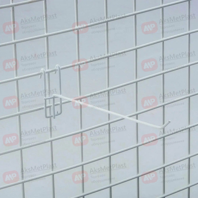 210002 Крючок на решетку краска цвет: белый L=150 мм