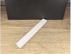Накладной алюминиевый профиль БЕЛЫЙ Анодированный 2000х15.2х6мм (2загл.б/крепежа)