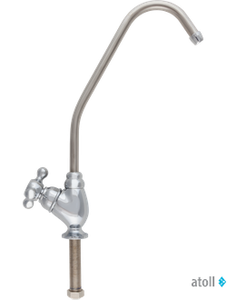 Кран рычажковый atoll A-7372-CP хром барашек