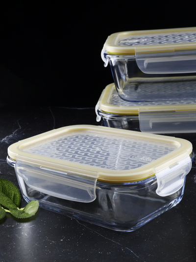 Жаропрочные контейнеры, желтый