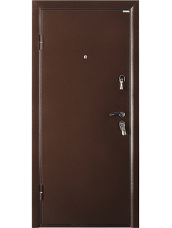 Дверь Титан, Ника-1  (МЕТ/МЕТ)-2050/860/960/LR/мет антик медь