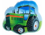 Шар (26&#039;&#039;/66 см) Фигура, Трактор, Зеленый, 1 шт.