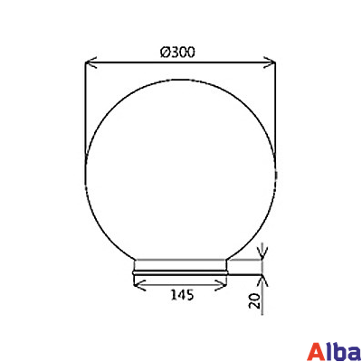 Шар 300мм золото Светильник садово-парковый