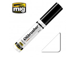 Ammo MIG: Масляная краска с тонкой кистью аппликатором White