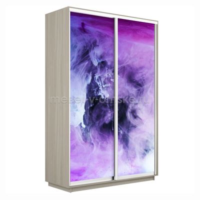 Шкаф-купе Дуо-Фото (Фиолетовый дым) 1200*450*2200