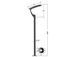опора ОТ 114мм  до 3 м