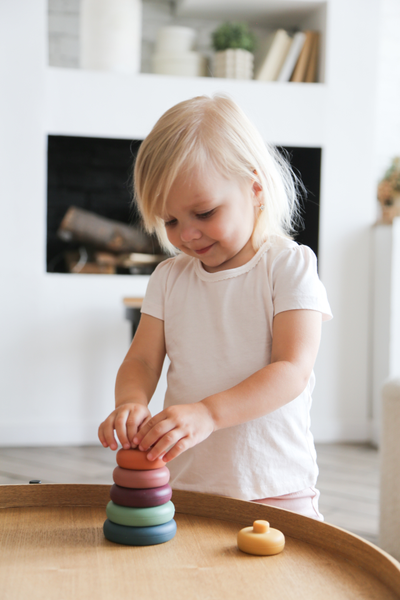 Пирамидка - прорезыватель из пищевого силикона Круги Nature