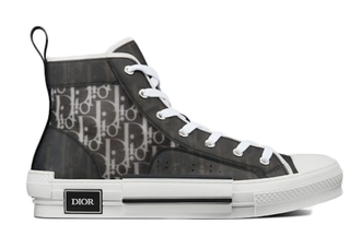 Кеды Converse Dior темно-cерые высокие