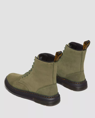 Dr Martens Crewson Leather Lace Up Boots green