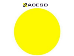 Наклейка информационная 200х200 мм  круг желтый