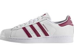 Adidas Superstar White Bordo