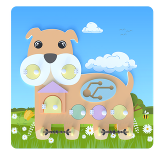 Развивающая панель «Собака»