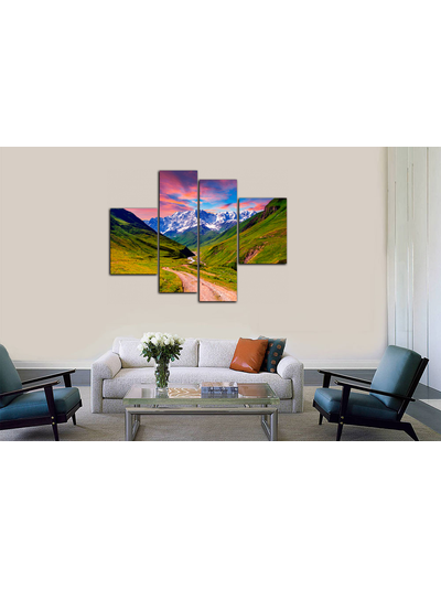 Модульная картина "Тропинка к белым горам"