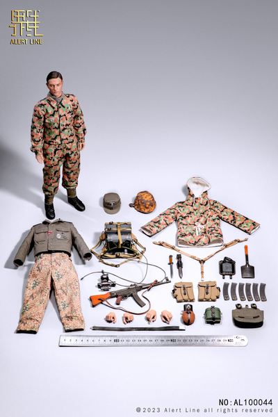 Немецкий солдат - Коллекционная ФИГУРКА 1/6 WWII German Waffen-SS Soldier (AL100044) - Alert Line