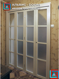 Складная МДФ перегородка - книжка из 4-х стандартных створок