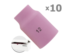 Сопло керамическое SR 9/20/21-SR 17/18/26 под большую линзу №12 ф 19,0 мм, L=48 мм (уп. 10 шт.), БАРСВЕЛД