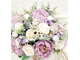 Композиция средних размеров из искусственных цветов Пионы № КС010/Купить на АОАБУКЕТ в Москве