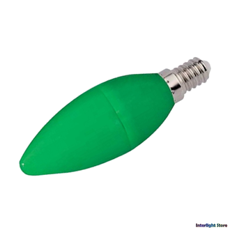 Ecola LED Color B37 6w Green E14