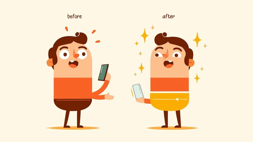 Проверка загрузки сайта на мобильном &mdash; крупная кнопка и быстрый контент