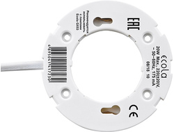 Ecola GX53 патрон с проводом 2*10см GX53LPECB