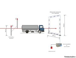 Автодезпост в сборе для автоматической дезинфекции транспорта
