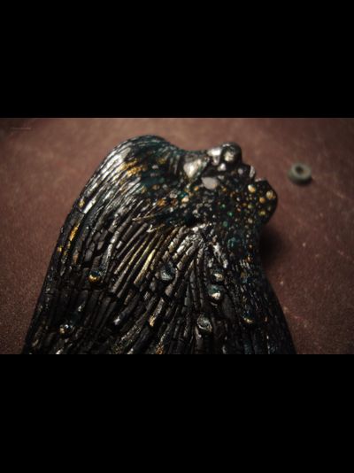 Фэнтези-брошь &quot;Русалка Угольного Моря&quot; (6 х 5 см)