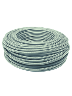 провод декоративный круглый ПДК 2х0.75 титановый шелк