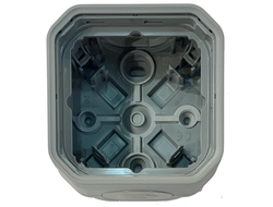 Коробка 1-я накладная IP55, серый - Legrand 069651L - Plexo New