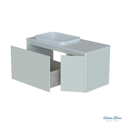 ШКАФ НИЖНИЙ КАПЕЛЛА 1100-500-1 С ВНУТРЕННИМ ВЫДВИЖНЫМ ЯЩИКОМ СТОЛЕШНИЦА НАТУРАЛЬНЫЙ МРАМОР BIANCO CARRARA