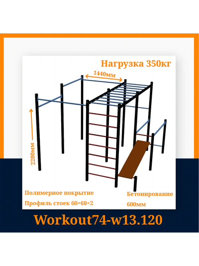 Спортивная площадка Workout W13.120