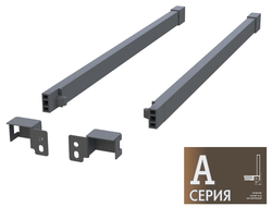 Продольный рейлинг L-550мм,  серии-A  АНТРАЦИТ,  (2шт)  (680-55-09)  TALISMAN *