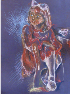 Портрет чаепитие Круглова Ирина