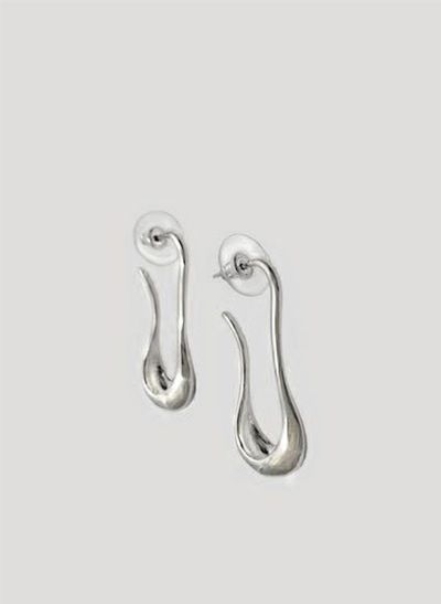 (АРТИКУЛ: 7068/71) СЕРЬГИ ЖЕНСКИЕ, СРЕДНЕГО РАЗМЕРА, ЦВЕТ &quot; БЕЛОЕ ЗОЛОТО&quot;