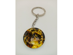 Брелок из натурального янтаря "MITSUBISHI"