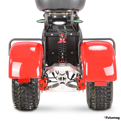 Электроскутер WHITE SIBERIA IKRA 5000W RED трицикл