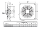 Вентилятор осевой AXW4D-300B-G5Z настенный