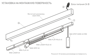 Трек MAG-TRACK-4563-500 (Белый/Чёрный)