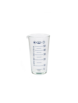 Мензурка (мерный стакан) 50 мл (ГОСТ 1770-74), стекло