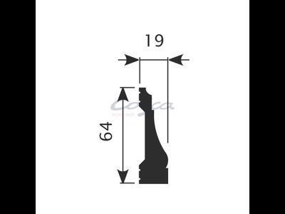 Плинтус MX016 - 64*19*2000мм